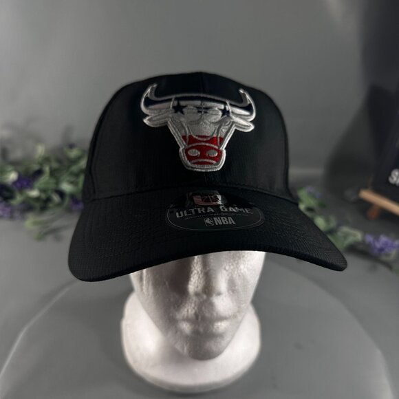 Ultra Game Chicago Bulls Cap NBA Basketball Snapback Hat 6 Panel Athletic - Picture 15 of 16